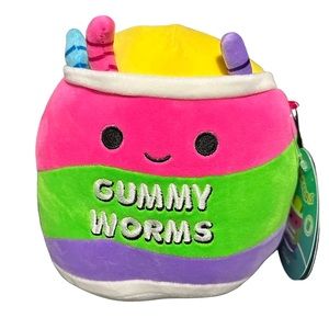 NWT SQUISHMALLOWS “SILVER” The Gummy Worms 8” FIRST TO MARKET SPECIAL EDITION